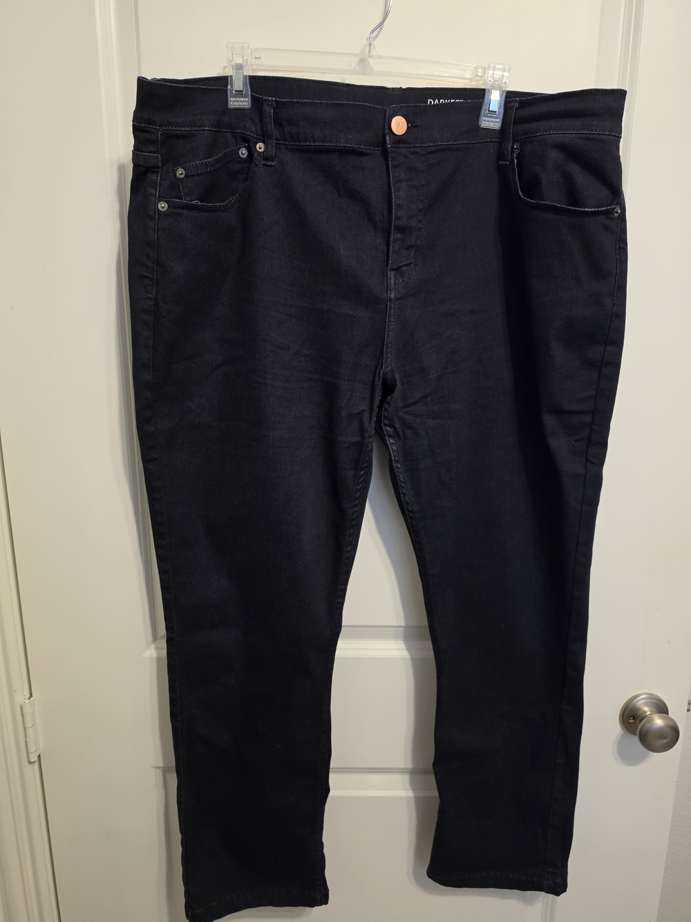 Men's Very Dark Blue Straight Jeans — Classic Straight Fit